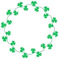 Clover border decoration for Saint PatrickÃ¢â¬â¢s Day